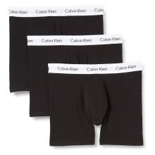 (Black/White, XL) Calvin Klein 3 Pack Boxer Briefs Style 0000U2662G