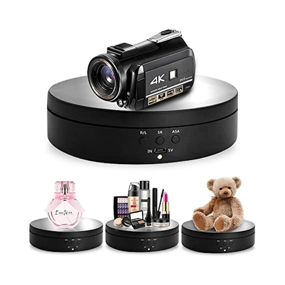 1Pc 138Mm Rotating Display Stand 360 Degree Motorized Turntable Display Stand For Photography Products And Shows & 5 4Inch 885675858961