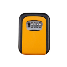 (Orange) Aluminium Alloy Key Safe Combination Lock Code Boxes