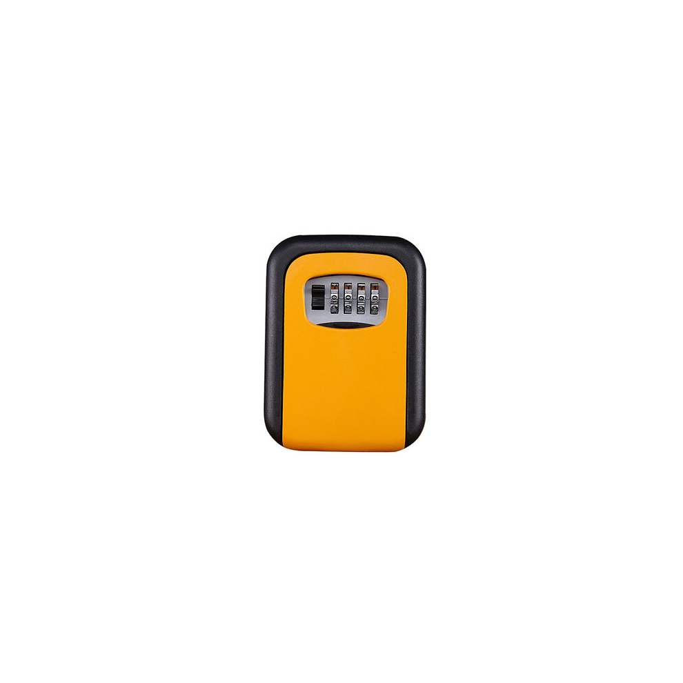 (Orange) Aluminium Alloy Key Safe Combination Lock Code Boxes