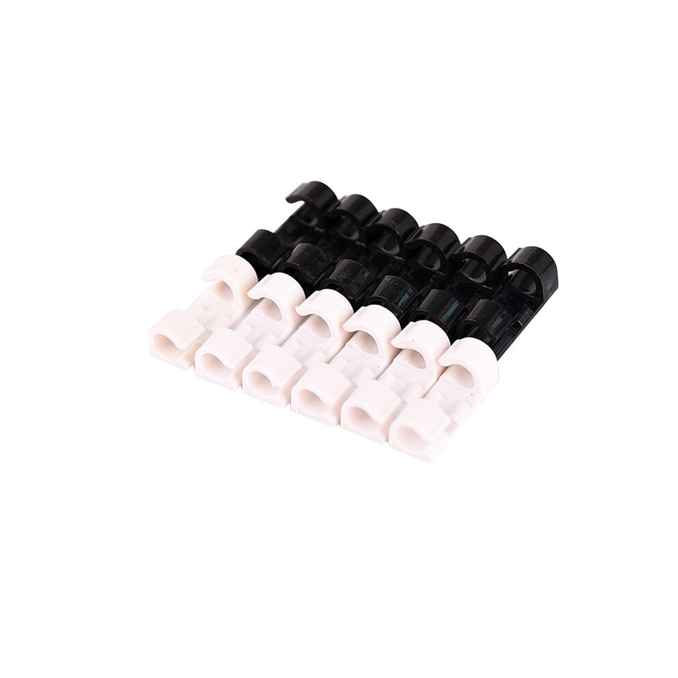 20Pcs Plastic Self Adhesive Wire Organizer Clip Wall Mounted Wire Cable Fixing Clip Household Network Cable Winder 885675863460