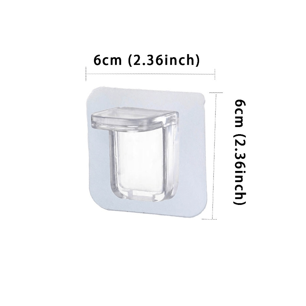 4Pcs Punch Partition Fixer Shelf Support Peg Wardrobe Cabinet Paste Support Piece Shelf Triangle Bracket 885675863125