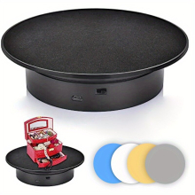 1pc Motorized Rotating Display Stand Automatic Revolving Platform Ideal For 360 Degree Images Product Display Cake Display Photography Turntable For P