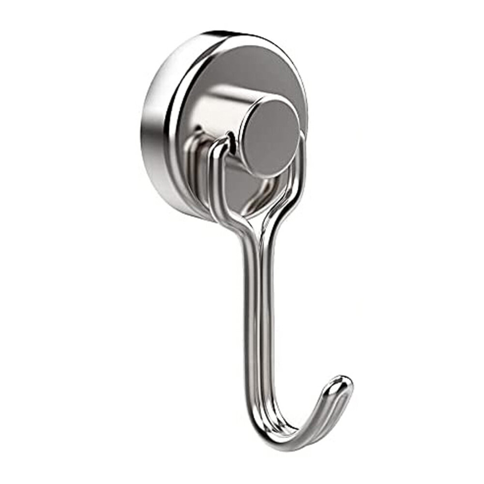 1Pc Rotating Magnetic Hook Max Load 15Kg 33Lb Heavy Duty Magnetic Hook 360 Rotatable Strong Neodymium Magnet Hook For Suspension Ideal For Refrigerato 885675867543