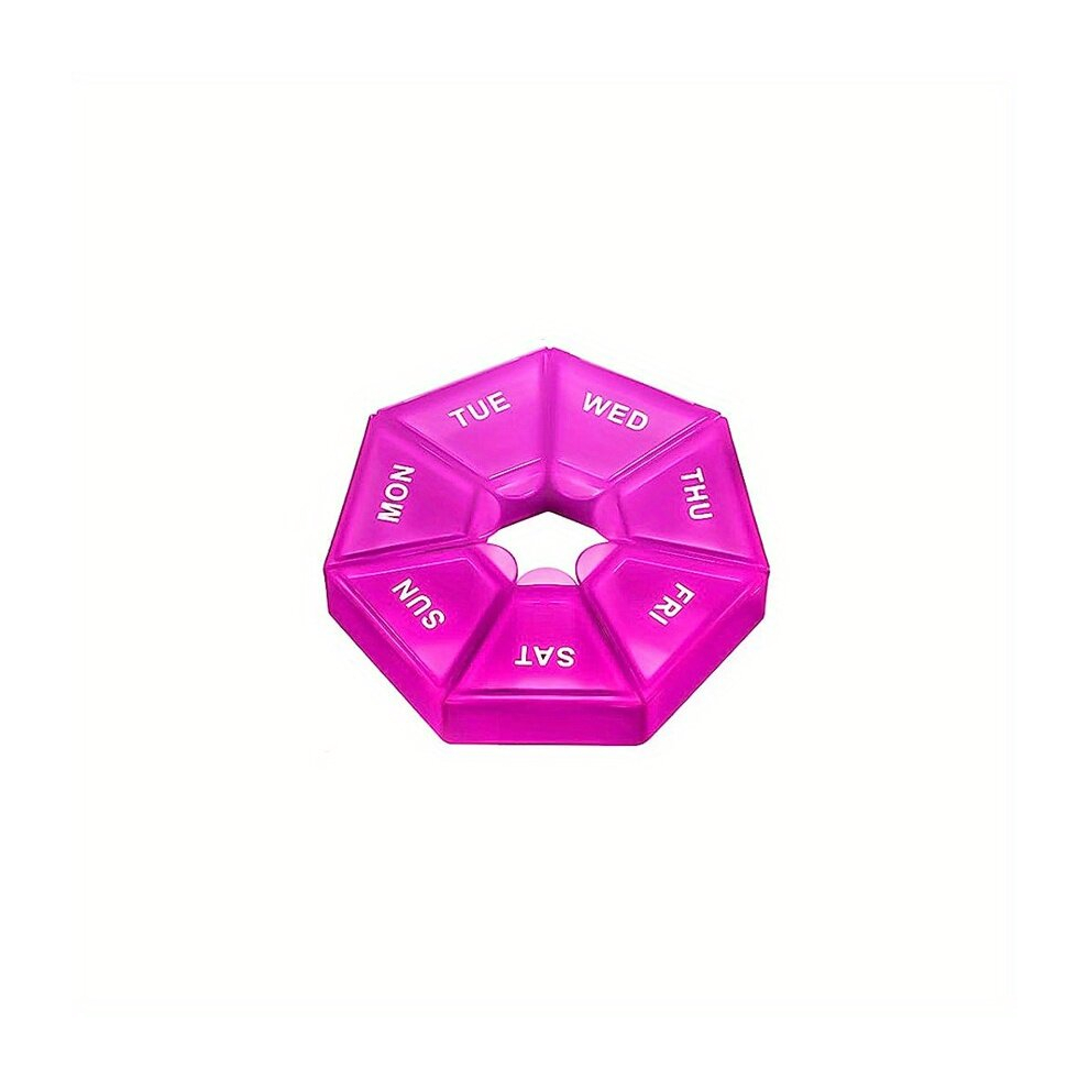 1pc Portable 7 Pill Organizer Weekly Pill Holder for Medication & Vitamins Small & Convenient Pill Box for Pocket or Travel