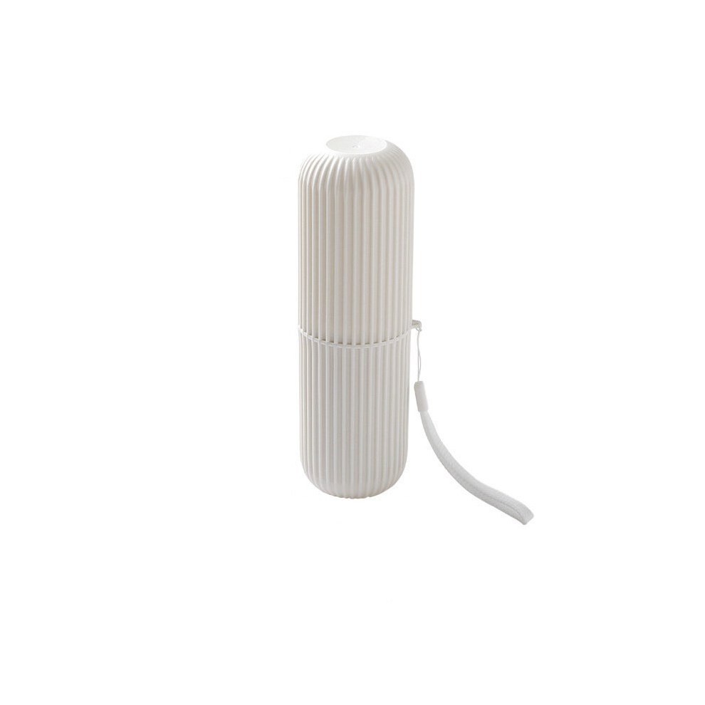 White 1Pc Portable Toothbrush Travel Case Compact And Convenient Toothbrush Holder For Traveling Camping Business Trips School And Bathroom Use