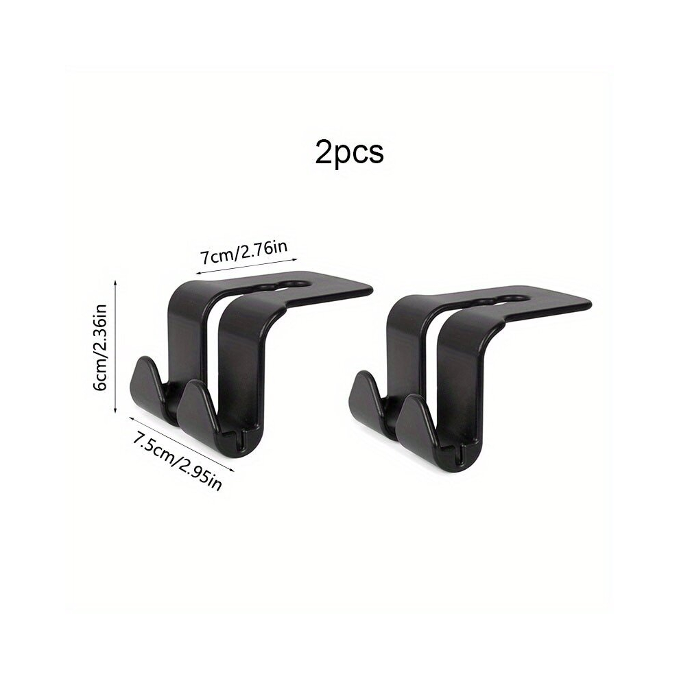 2 4Pcs Universal Car Seat Headrest Hooks And Back Seat Organizer Hanger For Vehicle Convenient Storage For Handbags Clothes Groceries And More Multicoloured 885675873261