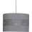 12" Faux Satin Grey Diamante Drum Shade 1
