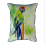 20 x 24 in. Green Parrot Extra Large Zippered Pillow 1
