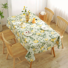 1pc PVC Tablecloth Leaf Printed Pattern Waterproof Proof Wipeable PVC Plastic Table Cover Composite Dustproof Non woven Table Cloth Home Decor
