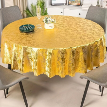 1pc Vinyl Round Tablecloth Solid Waterproof And proof Table Cover Rectangle Style Table Cloth For Picnic Or Holiday Party Home Decor