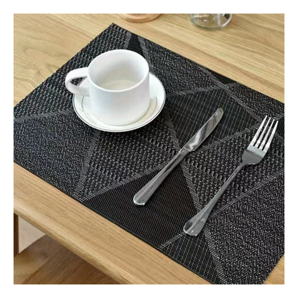 3 6 12pcs Plastic Placemats Solid Square Table Pads Nordic Style Table Decoration Mat Coffee Table Mat Household Bowl Plate Mat Home Decoration-image-OPC-PCP5GWC-NEW