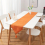 1pc Polyester Table Runner Burlap Solid Table Runner Solid Style Table Cover Room Decor Dining Table Decor 8