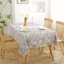1pc Waterproof and proof Marble Pattern PVC Tablecloth Perfect for Picnics Camping Weddings Birthday Parties Restaurants and Buffets Protects Your Tab