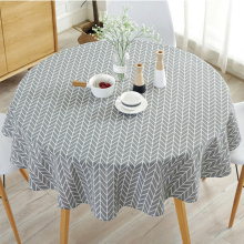 1pc Round Tablecloth 119 149 Washable Table Cloth Decorative Table Cover For Indoor And Outdoor Holiday Home Christmas Party Picnic Dining Room Gray Y