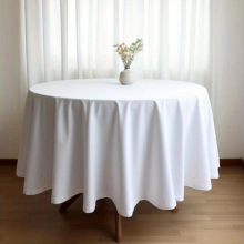 1pc Polyester Round Tablecloth Waterproof And proof Table Cover Rectangle Style Table Cloth For Picnic Or Holiday Party Home Decor Dining Table Decor