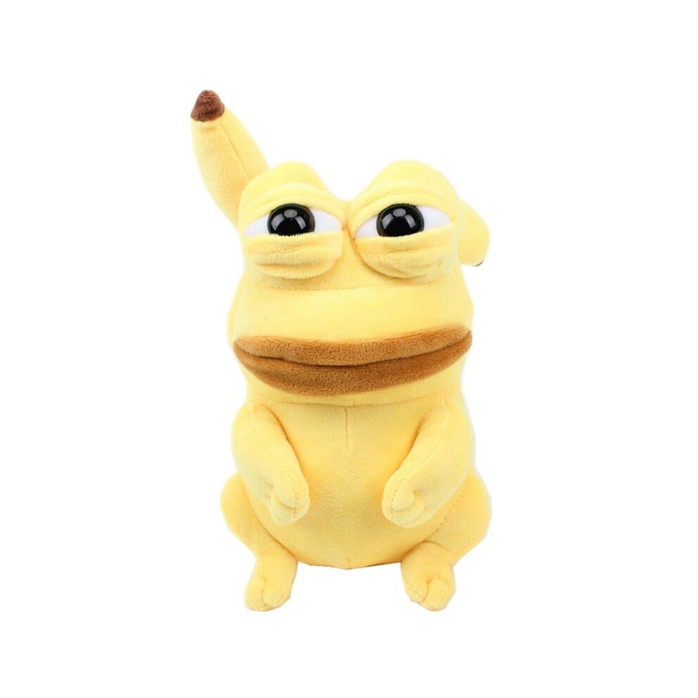 (Yellow, 23cm) 23cm Pokemon Pikachu Plush Toys Kawaii Pikachu Cosplay Sad Frog Pepe Plush