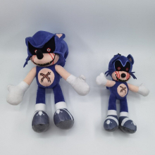 (EXE Sonic 1pcs 20CM) 20-40 Cm Super Sonic The Hedgehog Soft Stuffed Plush Doll Cartoon Game