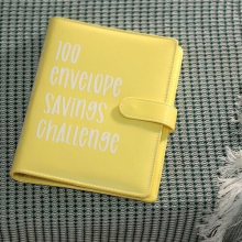 ( Yellow) 100 Envelope Challenge Binder Easy and Fun Way to Save $5,050 Savings Challenge-