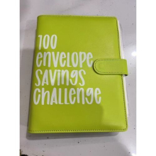 ( Green) 100 Envelope Challenge Binder Easy and Fun Way to Save $5,050 Savings Challenge-