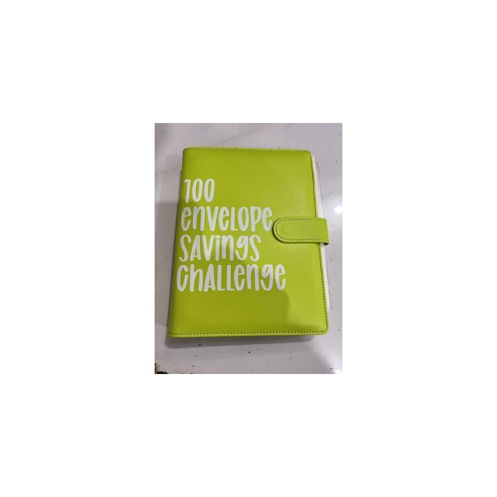 (  Green) 100 Envelope Challenge Binder Easy and Fun Way to Save $5,050 Savings Challenge-