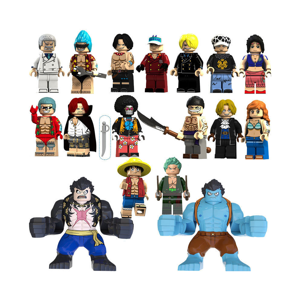 (A) 17PCS One Piece Collection Collection Minifigures Toys Gift Fit Lego