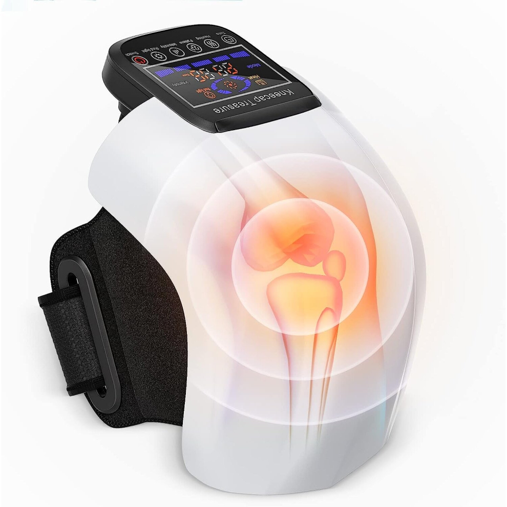 Oph-Sqkj Cordless Knee Massager Infrared Heat And Vibration Knee Pain Relief Uk