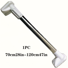 1pc Thick Coated Full Spring Shower Curtain Rod No Drilling Telescoping Shower Curtain Rod Clothes Rod No Drilling Retractable Curtain Rod Tension Rod