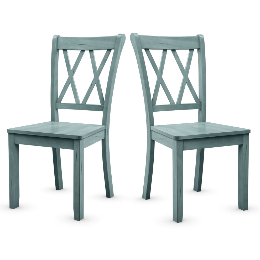 Set of 2 Dining Chairs Wooden Kitchen Side Chair Kitchen & Home Office