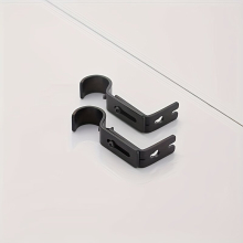 2pcs Roman Rod Bracket Adjustable Bracket Hook Curtain Accessories Base Curtain Rod Bracket Bathroom Living Room Bedroom Telescopic Bracket