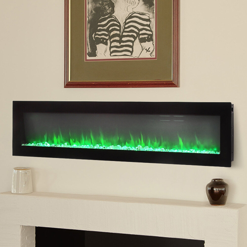 Living And Home 50 Inch Wall Mounted Freestanding Electric Fireplace