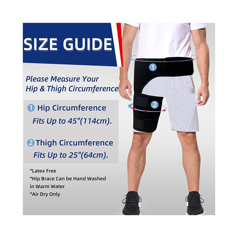 Hip Brace For Sciatica Pain Relief Hamstring Compression Sleeve Groin