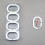 12pcs C shaped Curtain Ring Single Hook Shower Curtain Ring Plastic Hook Curtain Accessories Thickened Coarse Ring Shape 6
