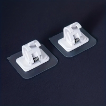 2pcs Curtain Rod Bracket Self Adhesive Curtain Rod Holder Curtain Rod Clamp Hooks Nail Curtain Rod Hook Wall Mounted Telescopic Rod Bracket Towel Rod