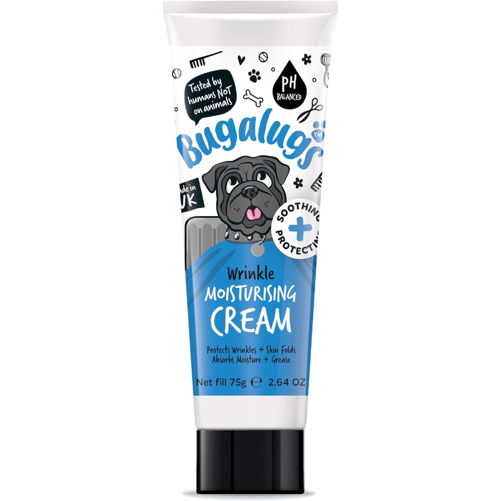 BUGALUGS Wrinkle moisturising cream paste for Bulldogs, French Bulldogs, wrinkly dogs & cats. Great itch remedies for dogs 75g