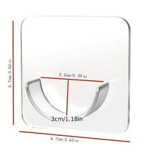 1Pc Punch Telescopic Rod Bracket Adhesive Shower Curtain Rod Holder No Drilling Shower Rod Tension Holder Traceless Strong Sticky Hook Transparent Wal