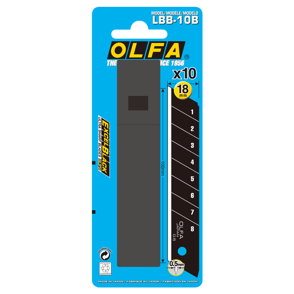 OLFA 10pk 18mm Snap Blades LBB-10B