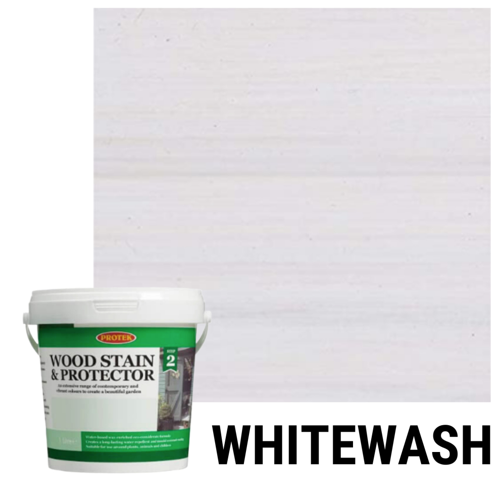 (Whitewash) Protek Wood Stain and Protector 1ltr