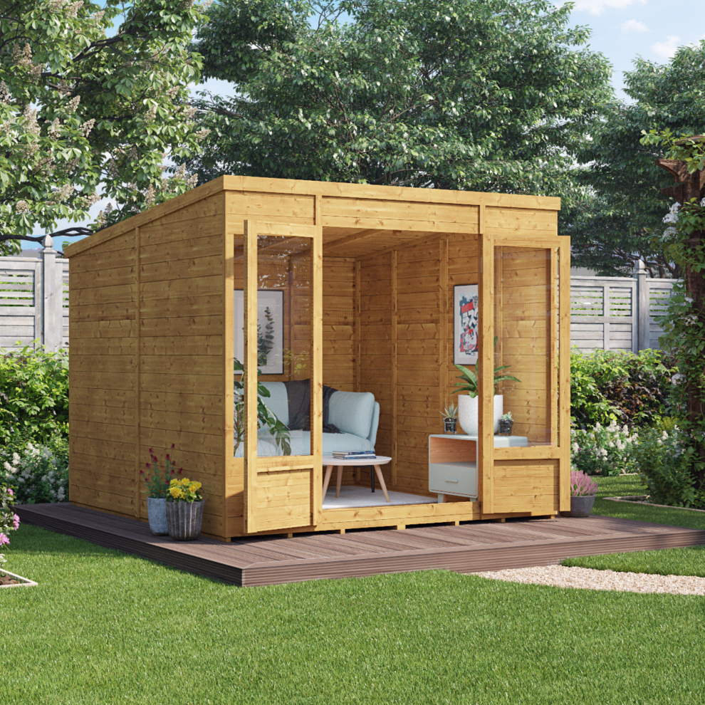 (8x8) Bella Tongue and Groove Pent Summerhouse