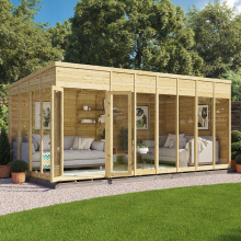 (16x8 - 11mm Thickness) Switch Pent Tongue and Groove Summerhouse