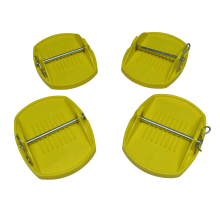 Corner Steady Caravan Feet Pads with Pins (Jack Leg Stabiliser)