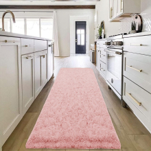 (80X300 CM, Pink ) Large Shaggy Fluffy Rugs Anti Slip Soft Carpet for Luxury Floor Area Bedroom Living Dining Room Rug