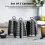 Tower Tower Solitaire Black Kettle 2 Slice Toaster Bread Bin & Canisters Set 18