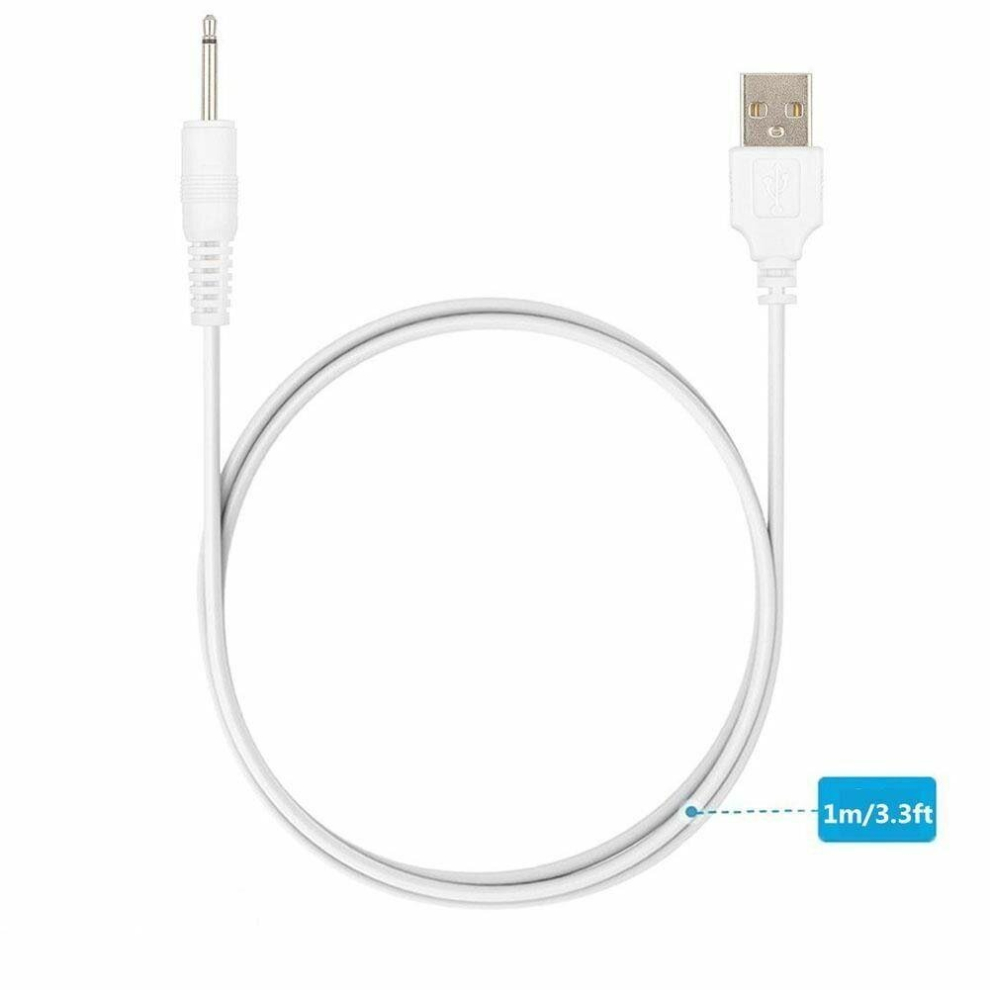 USB Charging Cable for Tracys Dog for Tracy's Dogg Wand Massager Charger Lead White