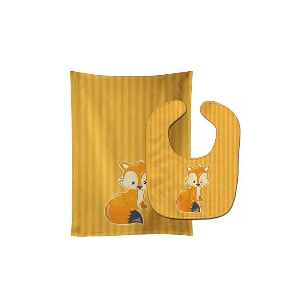 Fox Baby Bib & Burp Cloth Stationx