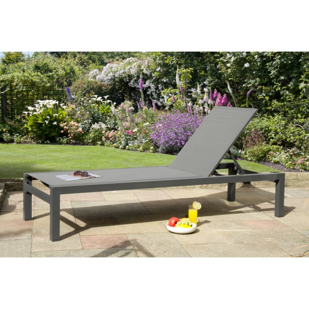 Garden Store Direct Sydney Sunlounger Grey