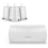 Tower Tower Solitaire White Bread Bin & Canisters Kitchen Storage Set 1