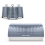 Tower Tower Solitaire Grey Bread Bin & Canisters Kitchen Storage Set 1