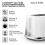 Tower Tower Solitaire White Kettle 2 Slice Toaster Bread Bin & Canisters Set 5