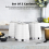 Tower Tower Solitaire White Kettle 2 Slice Toaster Bread Bin & Canisters Set 15